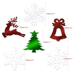 Christmas Hanging Swirl Decoration Kit(30pcs), Konsait Merry Christmas Swirls Garland Green Red Foil Hanging Ceiling Decoration For Xmas Winter Wonderland Holiday Ugly Christmas Sweater Party Decor -National Tree Company Sale Shop 41I8HD3bjQL