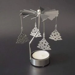 Metal Tealight Candlestick ,3Pcs Christmas Candle Spinner, Rotary Spinning Candle Holder For Christmas Wedding Home Decor Gifts -National Tree Company Sale Shop 41IFhY6p7UL