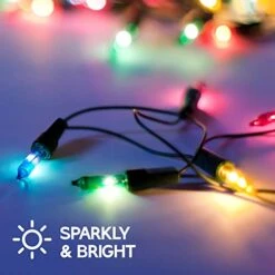 PREXTEX Christmas Lights Multi Color Green Wire String Light Set For Christmas Decorations, Xmas, Indoor & Outdoor Use (300 Count) -National Tree Company Sale Shop 41ILQhFuuJL