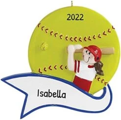 Personalized Softball Christmas Ornaments 2022 - Personalized Softball Gifts, Softball Ornament 2022, Sports Ornaments, Softball Keepsake - Softball Star - Free Customization -National Tree Company Sale Shop 41ISYaExfL. AC