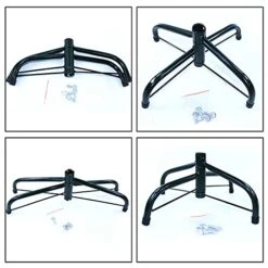 B/A Christmas Tree Stand, 40/50/60 Cm Artificial Christmas Tree Holder Base Bracket| Folding Iron Christmas Tree Stand | Heavy Duty Metal Universal Fits 0.75/0.87/1.26 Inch Pole Artificial Trees -National Tree Company Sale Shop 41K6rz807eL