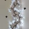 TURNMEON 6 Feet 45 LED Willow Vine Twig Halloween Lights Decorations With Timer 15 Ghost Lights And 30 LED 8 Modes Waterproof Battery Operated Branches Garland For Wall Bedroom Living Room Fireplace -National Tree Company Sale Shop 41KlWooZ6HL