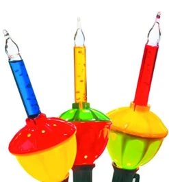 Tupkee Christmas Replacement Bubble Lights – 3 Multi-Color Light Bulbs - Christmas Tree Holiday Decor