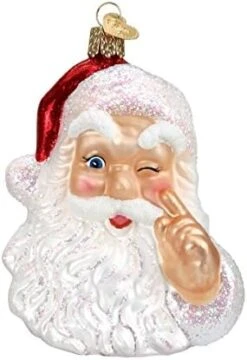 Old World Christmas Ornaments: Assortment Of Santas Glass Blown Ornaments For Christmas Tree, Winking Santa -National Tree Company Sale Shop 41LsjiRBuNL. AC