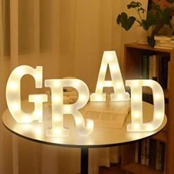 2023 Graduation Decorations,4 LED Marquee Light Up Letter“GRAD“Sign For Graduation Class Of 2023 Lights Decoration For High School Senior College Graduation Party Favor Supplies (GRAD) -National Tree Company Sale Shop 41Me0BvSQOL. AC