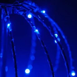 8" LED Fairy Light Ball – Indoor/Outdoor Fairy Lights Decoration With Fairy Mini Lights, Sphere Light Fold Flat Metal Frame (Blue Lights/Blue Frame) 9 8" LED Fairy Light Ball – Indoor/Outdoor Fairy Lights Decoration With Fairy Mini Lights, Sphere Light Fold Flat Metal Frame (Blue Lights/Blue Frame) -National Tree Company Sale Shop 41N0HD26FvL