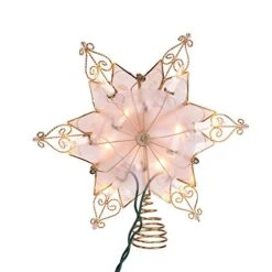 Kurt S. Adler Kurt Adler 10-Light 6-Point Capiz Star Treetop -National Tree Company Sale Shop 41OT92qQJ0L