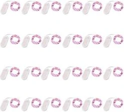 24 Pack Fairy Lights Battery Operated 6.6ft 20 Led Mini String Lights Silver Wire Starry Lights For DIY Wedding Party Festival Halloween Christmas (Cool White) -National Tree Company Sale Shop 41Og8useg6L. AC