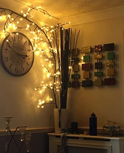 Vines For Home Decor, 7.5Ft Christmas Swags Decorations Indoor Walls Decor Artificial Plants Tree Branches 144 LEDs Lighted Willow Vine Lights For Walls Bedroom Living Room Decor Aesthetic (1PCS) 4 Vines For Home Decor, 7.5Ft Christmas Swags Decorations Indoor Walls Decor Artificial Plants Tree Branches 144 LEDs Lighted Willow Vine Lights For Walls Bedroom Living Room Decor Aesthetic (1PCS) - Image 2