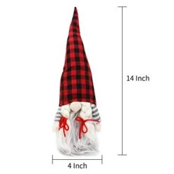 JOYIN 2 PCS Christmas Couple Gnome Christmas Tabletop, Gnome Plush Ornaments For Christmas Tabletop Decorations -National Tree Company Sale Shop 41Pw3ms3NvL