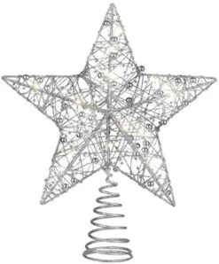 TOYANDONA Glittered Star Tree Topper 10 Inch Christmas Tree Toppers Star Treetop Xmas Christmas Tree Decorations Party Home Decor Silver 19 TOYANDONA Glittered Star Tree Topper 10 Inch Christmas Tree Toppers Star Treetop Xmas Christmas Tree Decorations Party Home Decor Silver -National Tree Company Sale Shop 41Q5A6UTe8L. AC