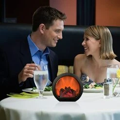 GSY Fireplace Decorative Lantern , Fireplace Light LED Simulation Log Flame Effect , Touch Switch And USB Powered Fireplace Lantern For Home Decor Indoor Christmas Ornament -National Tree Company Sale Shop 41QGUbmUvDL