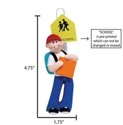 Personalized Back To School Ornaments - 8th Grade Ornament, High School Ornament, First Day Of School Gift For Students, Middle School Ornament - Boy - Free Customization -National Tree Company Sale Shop 41R3Bj3jTZL