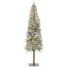 Best Choice Products 6ft Pre-Lit Slim Pencil Christmas Tree, Snow Flocked Hinged Artificial Alpine Holiday Decoration W/ 250 LED Lights, 700 Tips, Metal Stand -National Tree Company Sale Shop 41Ro1AjQwpL