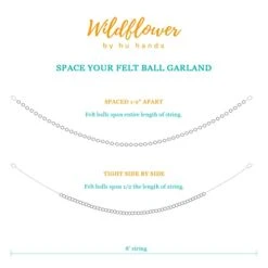 Garland Natural White Felt Balls 1 Inch (2.5cm) | (50) Wool Pom Poms | Hand Felted Pompoms For Crafts, Felting, Garland, Decor, Party | Muslin Bag 14 Garland Natural White Felt Balls 1 Inch (2.5cm) | (50) Wool Pom Poms | Hand Felted Pompoms For Crafts, Felting, Garland, Decor, Party | Muslin Bag -National Tree Company Sale Shop 41SQ9CEsIIL