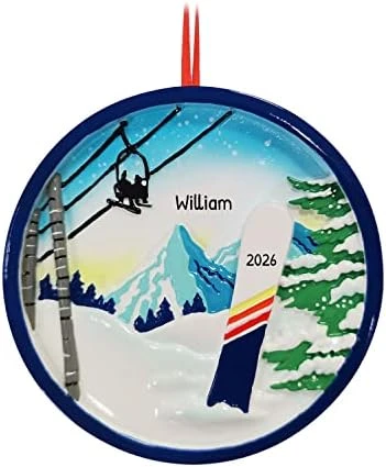 Personalized Snowboard Boy Christmas Tree Ornament 2021 - Athlete Man Yellow Red Blue Outfit Goggles Downhill Active Winter Game School Teacher Hobby Utah Ride Year Gear Burton - Free Customization 14 Personalized Snowboard Boy Christmas Tree Ornament 2021 - Athlete Man Yellow Red Blue Outfit Goggles Downhill Active Winter Game School Teacher Hobby Utah Ride Year Gear Burton - Free Customization - Image 12