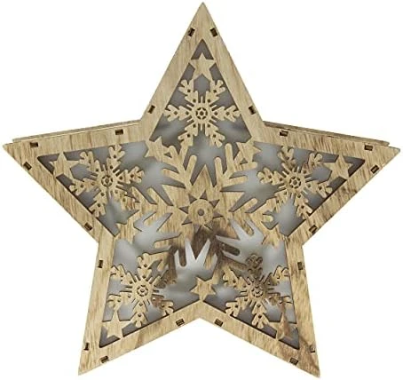Clever Creations Wooden Star Shaped Nativity Scene Christmas Ornament, Festive LED Holiday Décor For Shelves And Tables, Joy 12 Clever Creations Wooden Star Shaped Nativity Scene Christmas Ornament, Festive LED Holiday Décor For Shelves And Tables, Joy - Image 10