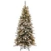 National Tree Company Lit Artificial Christmas Tree | Includes Pre-Strung White Lights And Stand | Snowy Mountain Pine Slim-7.5 Ft -National Tree Company Sale Shop 41StzvCj5lL