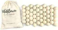 Garland Natural White Felt Balls 1 Inch (2.5cm) | (50) Wool Pom Poms | Hand Felted Pompoms For Crafts, Felting, Garland, Decor, Party | Muslin Bag 18 Garland Natural White Felt Balls 1 Inch (2.5cm) | (50) Wool Pom Poms | Hand Felted Pompoms For Crafts, Felting, Garland, Decor, Party | Muslin Bag -National Tree Company Sale Shop 41TsPeveTDL. AC