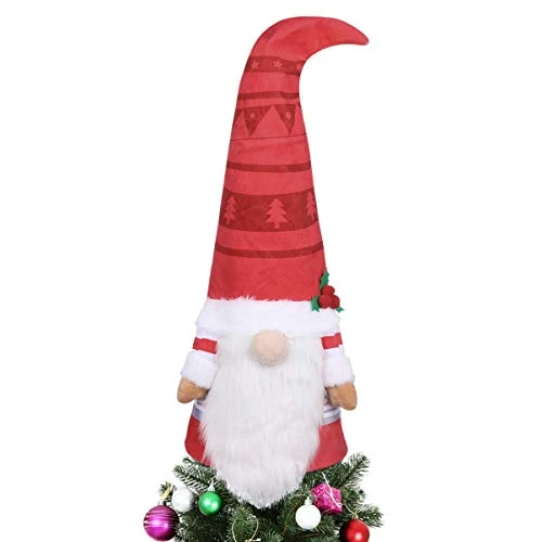 TOYANDONA Santa Gnome Christmas Tree Topper Large Swedish Tomte Gnome Christmas Tree Ornament Xmas Plush Gnome Winter Decoration Xmas Party Decoration Supplies 3 TOYANDONA Santa Gnome Christmas Tree Topper Large Swedish Tomte Gnome Christmas Tree Ornament Xmas Plush Gnome Winter Decoration Xmas Party Decoration Supplies