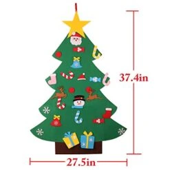 B Bangcool DIY Felt Christmas Tree 26Pcs Xmas Ornaments 3.2ft DIY Christmas Tree Wall Hanging Xmas Gifts Christmas Decorations -National Tree Company Sale Shop 41VljaeKPIL
