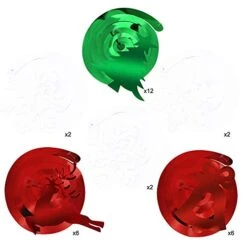 Christmas Hanging Swirl Decoration Kit(30pcs), Konsait Merry Christmas Swirls Garland Green Red Foil Hanging Ceiling Decoration For Xmas Winter Wonderland Holiday Ugly Christmas Sweater Party Decor -National Tree Company Sale Shop 41WG6AmxHCL