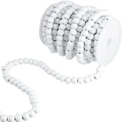 Christmas Wooden Bead Garland Rustic Farmhouse Bead Garland Xmas Tree Bead Ornaments For Christmas Decorations, Total Of 26 Feet (White) -National Tree Company Sale Shop 41WUtKkKTDL. AC