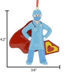 Personalized Medical Ornament - Doctor Ornaments, Nurse Christmas Ornament 2022, Medical Profession Ornaments, Physician Assistant Gifts - Super Doctor - Free Customization -National Tree Company Sale Shop 41WqdBJOlrL