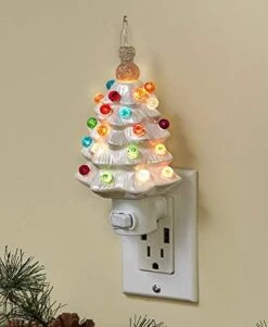 Retro Bubble Christmas Tree Night Light (White) -National Tree Company Sale Shop 41XQ24KLJXL. AC