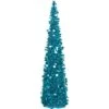 N&T NIETING Christmas Tree,5ft Collapsible Pop Up Christmas Tree Blue Tinsel Coastal Christmas Tree For Holiday Xmas Decorations,Home Display, Office Decor -National Tree Company Sale Shop 41XVipeuN6L