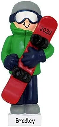 Personalized Snowboard Boy Christmas Tree Ornament 2021 - Athlete Man Yellow Red Blue Outfit Goggles Downhill Active Winter Game School Teacher Hobby Utah Ride Year Gear Burton - Free Customization 12 Personalized Snowboard Boy Christmas Tree Ornament 2021 - Athlete Man Yellow Red Blue Outfit Goggles Downhill Active Winter Game School Teacher Hobby Utah Ride Year Gear Burton - Free Customization - Image 10