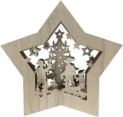Clever Creations Wooden Star Shaped Nativity Scene Christmas Ornament, Festive LED Holiday Décor For Shelves And Tables, Joy 25 Clever Creations Wooden Star Shaped Nativity Scene Christmas Ornament, Festive LED Holiday Décor For Shelves And Tables, Joy -National Tree Company Sale Shop 41Y6c8mtW6L. AC