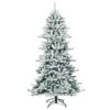 Goplus 7ft Snow Flocked Artificial Christmas Tree, Premium Hinged Fir Tree With Pine Cones, Perfect Xmas Decoration For Indoor And Outdoor -National Tree Company Sale Shop 41YLJxHBUtL