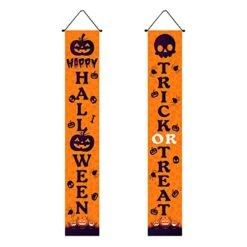 Halloween Halloween Couplet New Christmas Party Decorative Flag Halloween Couplet (C, One Size)