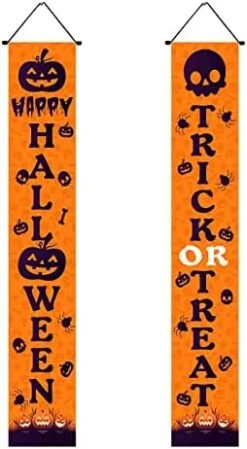 Halloween Halloween Couplet New Christmas Party Decorative Flag Halloween Couplet (C, One Size) -National Tree Company Sale Shop 41YhdY5VklL. AC