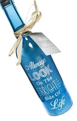 Boxer Gifts Bright Side Of Life-Starlight Bottle, 6.70 X 6.70 X 29.50 Cm, Blue -National Tree Company Sale Shop 41YpUMWCfJL