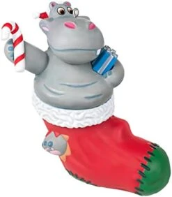 Hallmark Keepsake 1999QGO2167 Ornament 2019 Year Dated Hippo In Sleigh Musical (Plays I Want A Hippopotamus For Christmas Song) -National Tree Company Sale Shop 41ZC8ScoaCL. AC