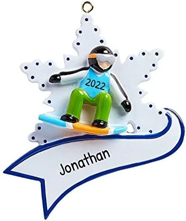 Personalized Snowboard Boy Christmas Tree Ornament 2021 - Athlete Man Yellow Red Blue Outfit Goggles Downhill Active Winter Game School Teacher Hobby Utah Ride Year Gear Burton - Free Customization 15 Personalized Snowboard Boy Christmas Tree Ornament 2021 - Athlete Man Yellow Red Blue Outfit Goggles Downhill Active Winter Game School Teacher Hobby Utah Ride Year Gear Burton - Free Customization - Image 13