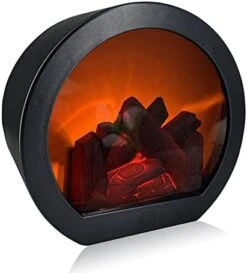 GSY Fireplace Decorative Lantern , Fireplace Light LED Simulation Log Flame Effect , Touch Switch And USB Powered Fireplace Lantern For Home Decor Indoor Christmas Ornament -National Tree Company Sale Shop 41actWsRoJL. AC