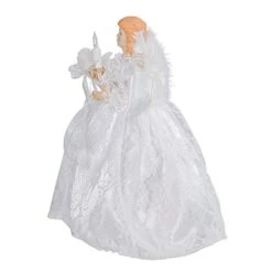Kurt Adler 10-Light 9-Inch White Angel Treetop -National Tree Company Sale Shop 41ajSvhLgeL