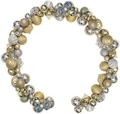Costyleen 6 Feet Christmas Garland Balls Ornaments Outdoor Indoor Home Party Xmas Tree Decors Decorative Gold Silver -National Tree Company Sale Shop 41c0jcmd3QL. AC