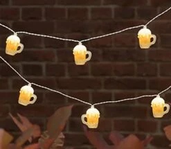 Abeja 3D Beer Mug String Lights St Patrick's Day Decor 8.5 Ft Party Cup Light With 10 Incandescent Bulbs For Bar Cafe Shop Birthday Wedding Party Bedroom Dorm Wreath Summer Club Decorations, White 19 Abeja 3D Beer Mug String Lights St Patrick's Day Decor 8.5 Ft Party Cup Light With 10 Incandescent Bulbs For Bar Cafe Shop Birthday Wedding Party Bedroom Dorm Wreath Summer Club Decorations, White -National Tree Company Sale Shop 41cXmld3SlL