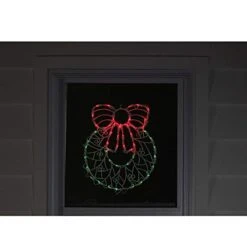 Northlight 18" Lighted Wreath Christmas Window Silhouette Decoration -National Tree Company Sale Shop 41cf4EafgSL