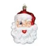 Old World Christmas Ornaments: Assortment Of Santas Glass Blown Ornaments For Christmas Tree, Winking Santa