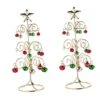 Iron Art Christmas Tree 2 Pcs Mini Decor Dinning Table Decor Office Desk Decorations Metal Ornament Display Tree Metal Baubles Christmas Tree Display Tree Stand Ornament Metal -National Tree Company Sale Shop 41d6DgtHTHL