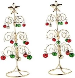 Iron Art Christmas Tree 2 Pcs Mini Decor Dinning Table Decor Office Desk Decorations Metal Ornament Display Tree Metal Baubles Christmas Tree Display Tree Stand Ornament Metal -National Tree Company Sale Shop 41d6DgtHTHL. AC