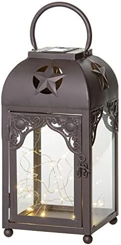 Deer LED Lantern Lights Decorative - Metal Round Holder & Hanging Lantern For Indoor Outdoor By Pine Ridge | 3AAA Battery Operated | Flameless | Halloween And Christmas 8 Deer LED Lantern Lights Decorative - Metal Round Holder & Hanging Lantern For Indoor Outdoor By Pine Ridge | 3AAA Battery Operated | Flameless | Halloween And Christmas - Image 6