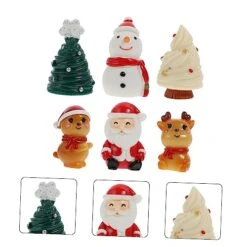 NOLITOY 18 Pcs Christmas Micro Landscape Pendulum Desktop Accessories Home Accents Decor Cake Accessories Christmas Desktop Ornaments Christmas Cake Figurines Christmas Embellishment Resin -National Tree Company Sale Shop 41djNbztZpL