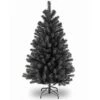 National Tree Company Artificial Full Christmas Tree, Black, North Valley Spruce, Includes Stand, 4.5 Feet
