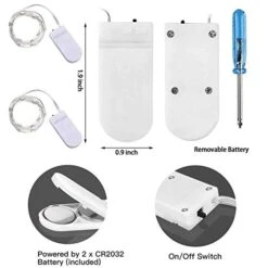 10 Pack Pastel Fairy Lights Battery Operated String Lights With 30 LEDs 10Feet/3M Silver Wire Starry Light For Party Christmas Costume Wedding Easter Table Decor(Rainbow) -National Tree Company Sale Shop 41eFLDsivrL